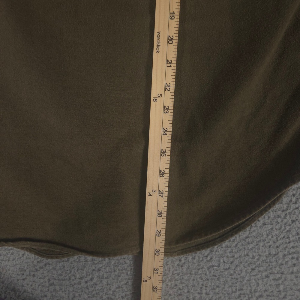 VINTAGE Woolrich Shirt Mens M Green Chamois Cotton Heavyweight Made in USA 90s - Picture 8 of 10